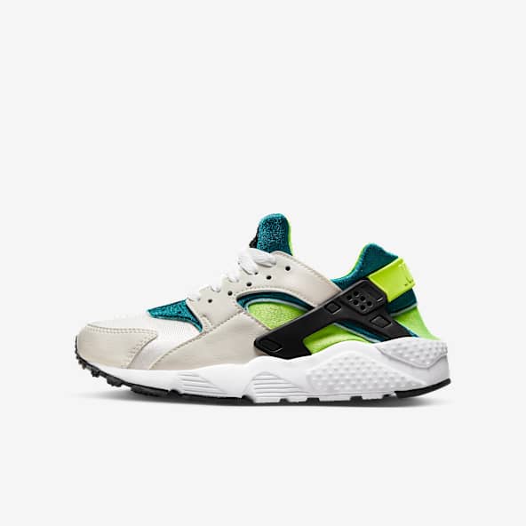 Boys Big Kids 1Y 7Y Grey Huarache. Nike